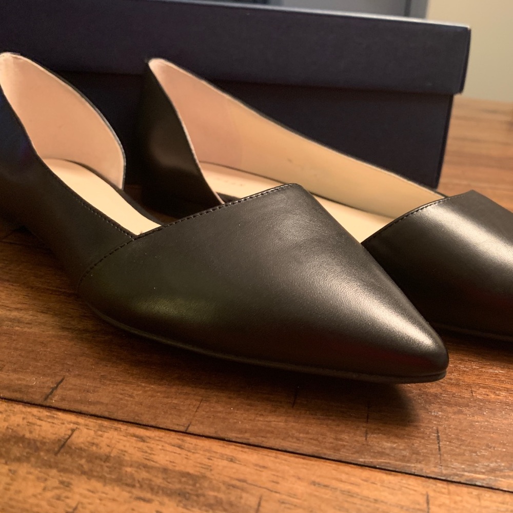 Cole Haan Bambra Skimmer II black leather flat